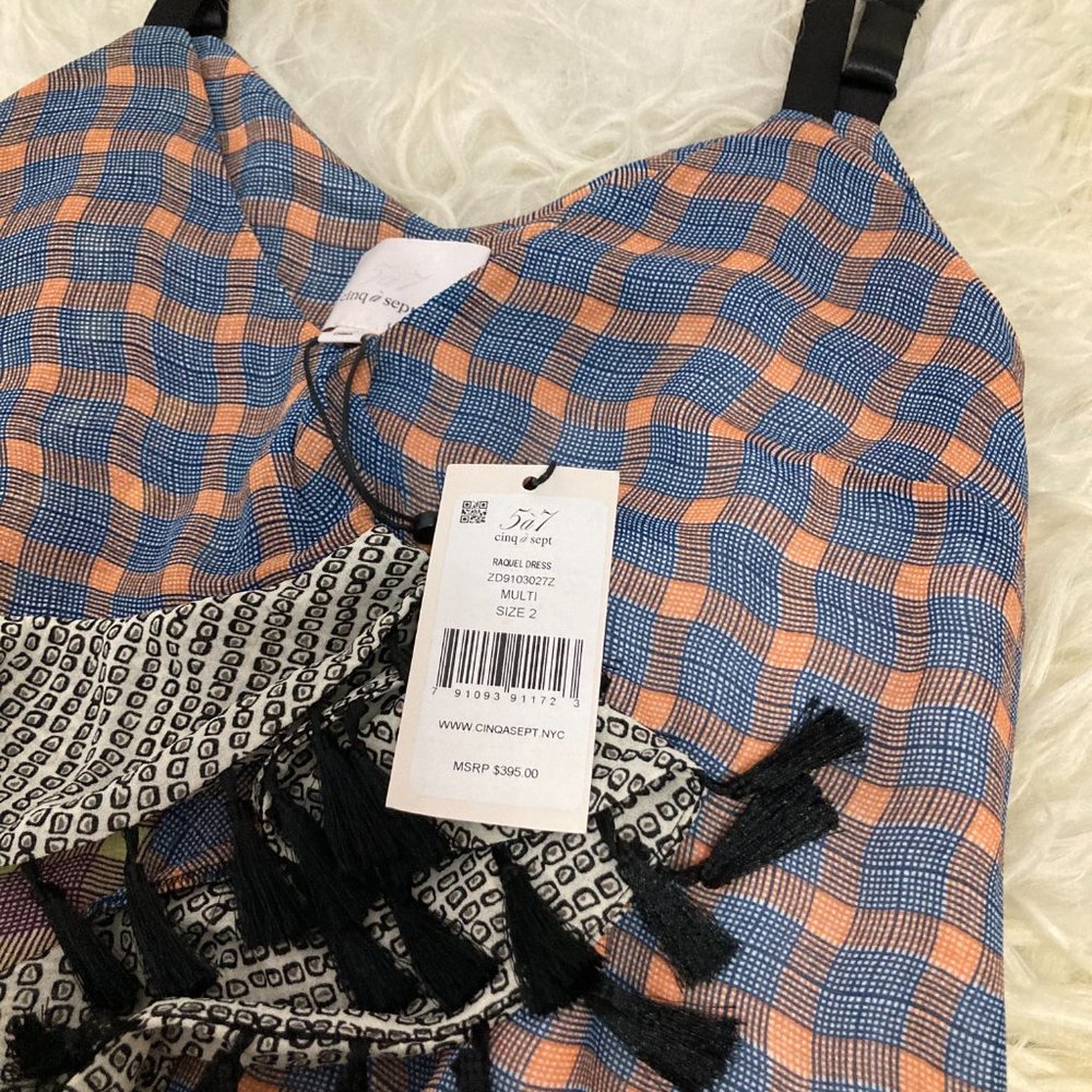 CINQ À SEPT Plaid Print Mini Dress - Picture 9 of 14